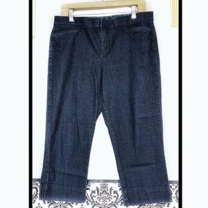 Bandolino Maureen Comfort Waist Crop Jeans Size 6
